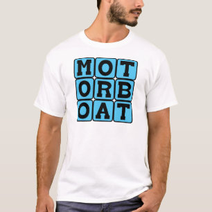 Camiseta Barco a motor, Veículo Aquático