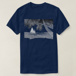 Camiseta Barco a vela Praia do Oceano Palmeira