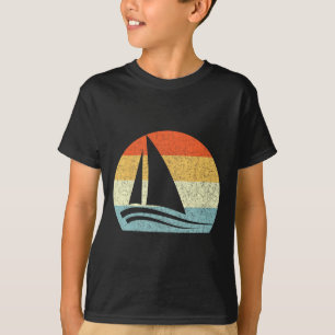 Camiseta Barco à Vela Vintage Retro Fim de Semana de Férias