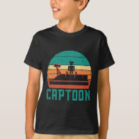 Barco Captoon Pôr do Sol Retro Pontão Capitão Home