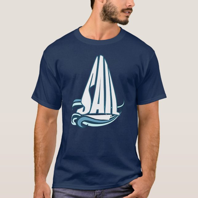 Camiseta Barco da navigação da VELA (Frente)