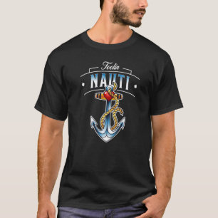 Camiseta Barco de Âncora Náutica Velejando Feelin Nauti