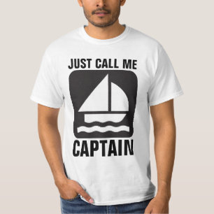 CAMISETA BARCO DE BOAT CAPITÃO MENS T-SHIRTS