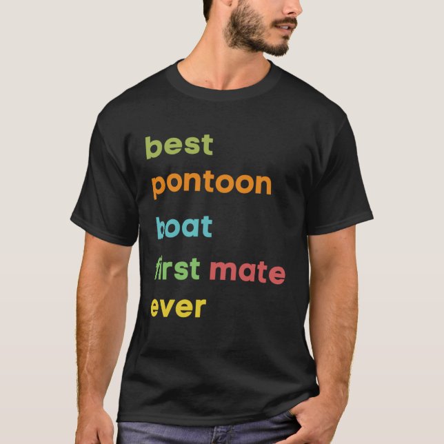 Camiseta Barco de Boat First Mate ou Boat Capt (Frente)