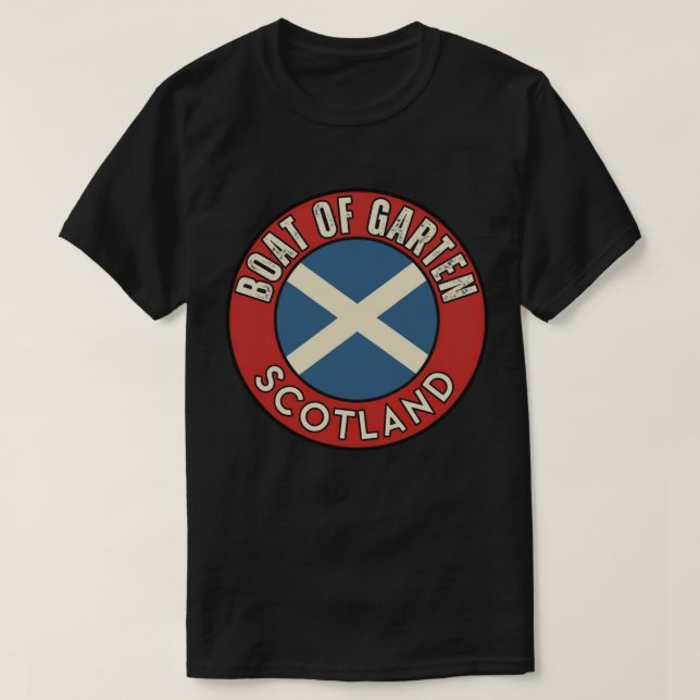 Camiseta Barco de Garten, Escócia (Frente do Design)