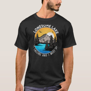 Camiseta Barco de pesca acampamento Lakeview Lago Solo