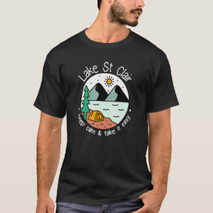Camiseta Barco de Pesca Acampamento Relaxe Lago St Cla