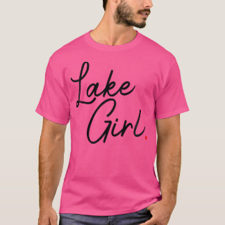 Camiseta Barco De Pesca De Diversão Do Lago Girl