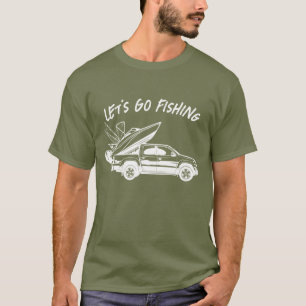 Camiseta Barco de Pesca de vamos e carro de SUV