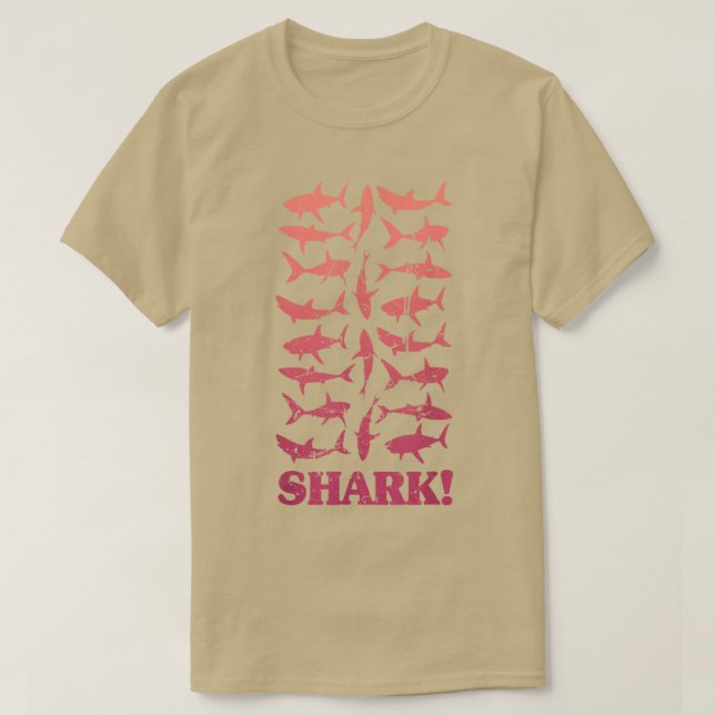 Camiseta Barco de Pesca do Tubarão Surf desportivo (Frente do Design)