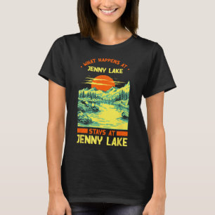 Camiseta Barco de pesca Vaga do lago Jenny Lake