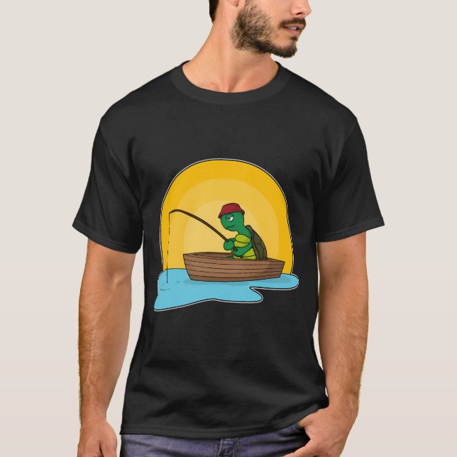 Camiseta Barco de Pesca Vermelho (Frente)