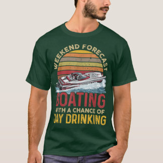 Camiseta Barco De Previsão De Fim De Semana Com Uma Oportun