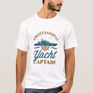 Camiseta Barco de Proprietário de Barcos do Capitão Iate Pr
