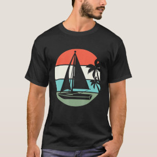 Camiseta Barco de vela com estilo Retro à vela