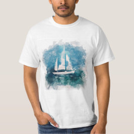 Camiseta Barco de vela no t-shirt do clima de tempestade