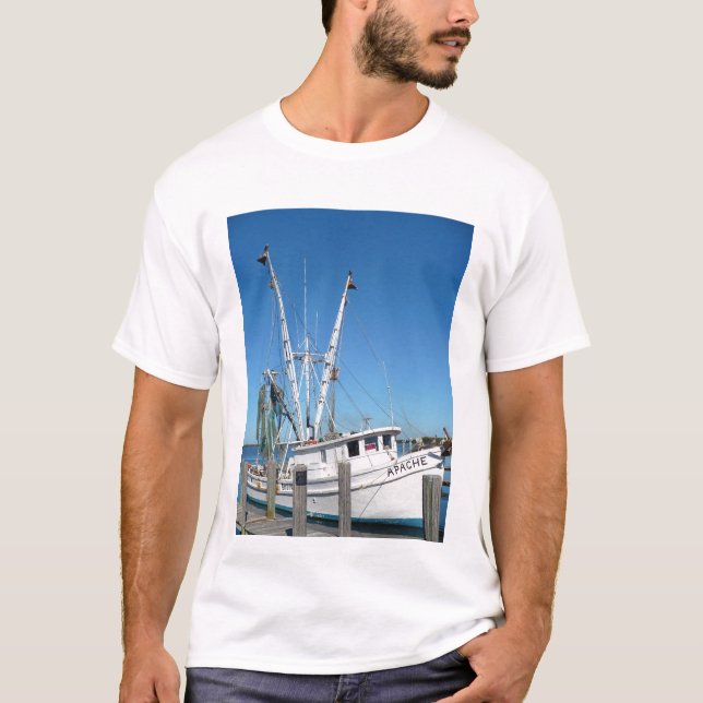 Camiseta Barco do camarão de Florida (Frente)