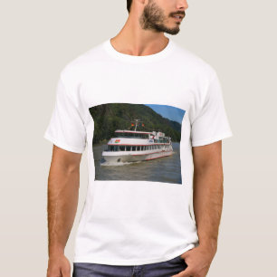 Camiseta Barco do cruzeiro, rio Rhine, Alemanha