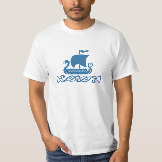 Camiseta Barco do dragão - azul (Frente)