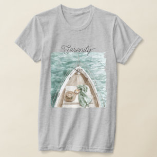 Camiseta Barco do Oceano Calmo Serenidade