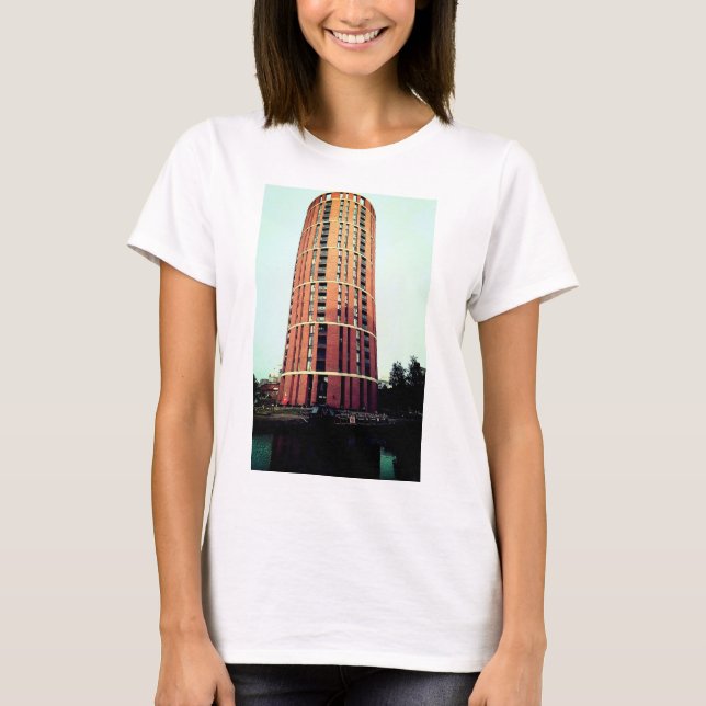 Camiseta Barco e edifício (Frente)