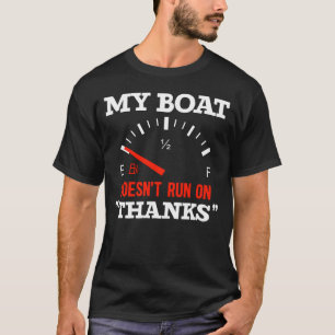 Camiseta Barco Engraçado Meu Barco Não Funciona Em Obriga