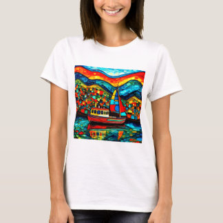 Camiseta Barco no fiorde 1