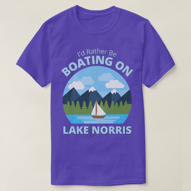 Camiseta Barco no Norris Lake Life Boat Lo (Frente do Design)