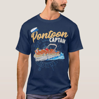 Camiseta Barco Pontoon Capitão Funny Pontoon