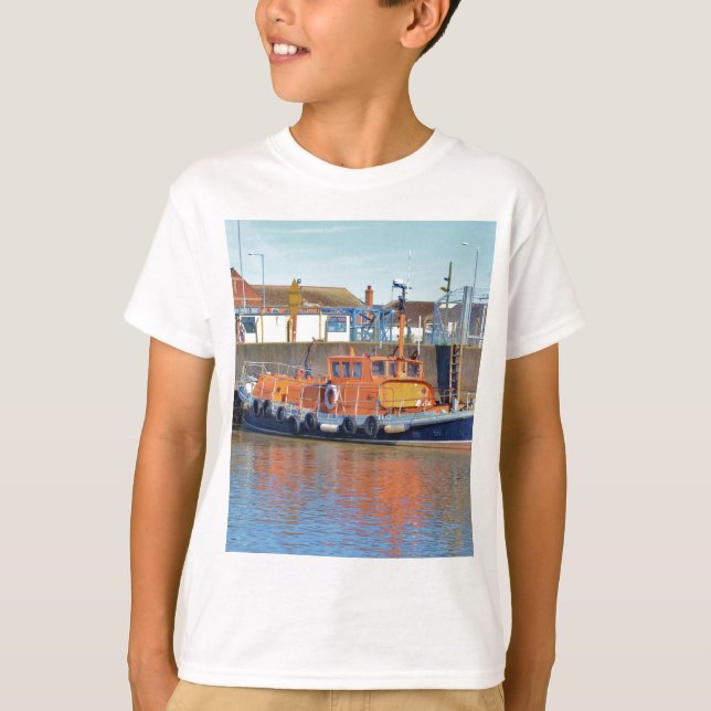 Camiseta Barco salva-vidas britânico histórico (Frente)