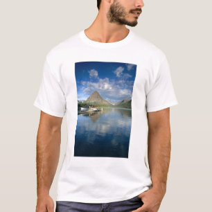 Camiseta Barco turístico atracado no lago Two Medicine em G