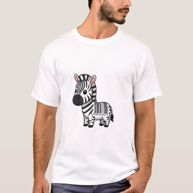 Camiseta Barcode Zebra Cutie (Frente)