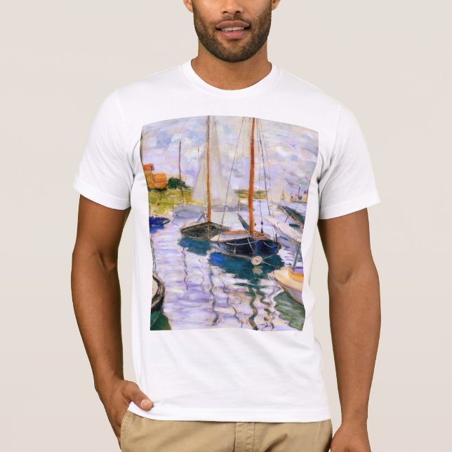 Camiseta Barcos à vela no Sena do Petit Claude Monet (Frente)