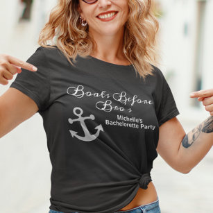 Camiseta Barcos antes do cruzeiro Festa de solteira de Bro