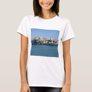 Camiseta Barcos de pesca mediterrânicos no Design do mar A