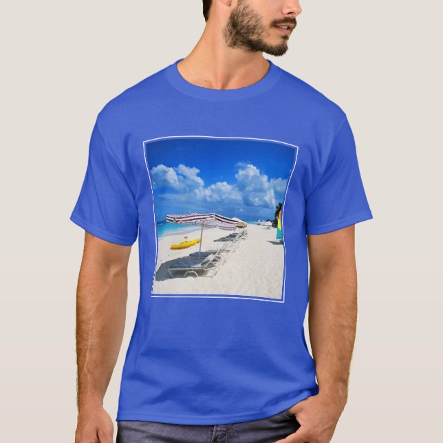 Camiseta Barcos e cadeiras de praia (Frente)
