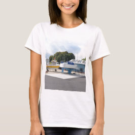 Camiseta Barcos Em Terra