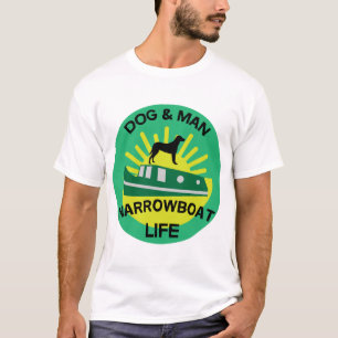 Camiseta Barcos Estreitos Engraçados Barcos Canal Briti