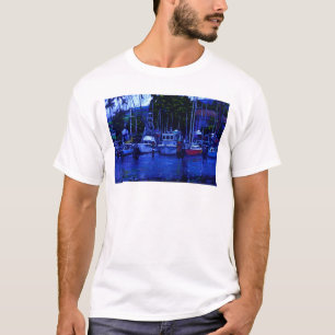 Camiseta Barcos havaianos no nascer do sol