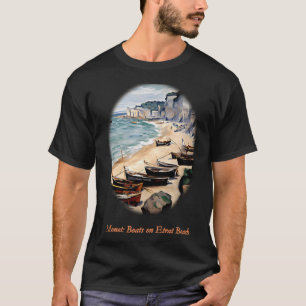 Camiseta Barcos na Praia em Étretat