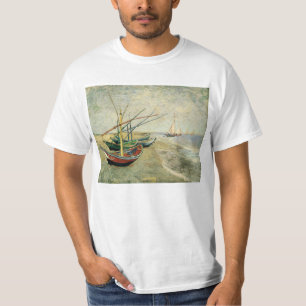 Camiseta Barcos na praia em Saintes-Maries