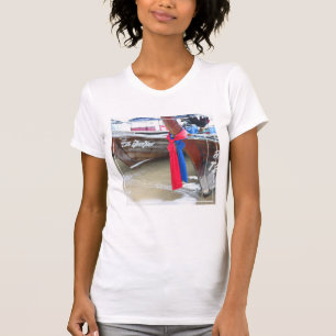 Camiseta Barcos nas ilhas da phi da phi da praia ,