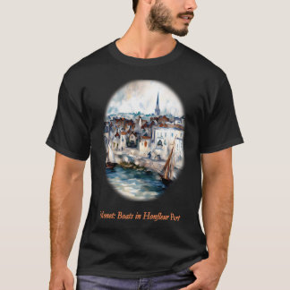 Camiseta Barcos no Porto de Honfleur