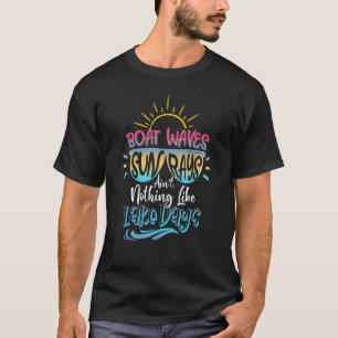 Camiseta Barcos Ondas Sol Raios Não Se Apontam Nada Como Os