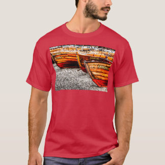 Camiseta Barcos Reboques De Madeira De Água Derivada