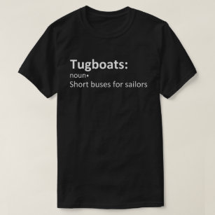 Camiseta Barcos-Tubarão-ônibus curtos para marinheiros