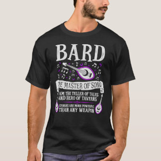 Camiseta BARD, O MESTRE DA MÚSICA - Dungeons & Dragões