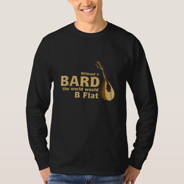 Camiseta Bard Piada For Fantasy B Flat Tabletop Rpg Gamer F (Frente)