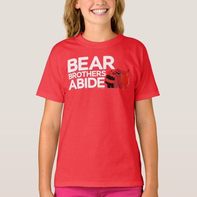Camiseta Bare Bears - Bear Brothers Abide (Frente)