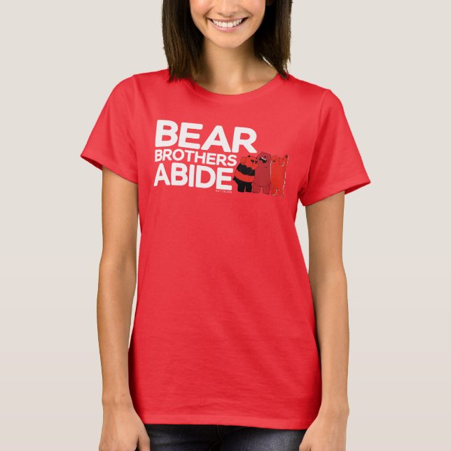 Camiseta Bare Bears - Bear Brothers Abide (Frente)